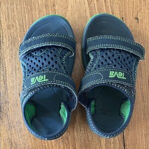 Teva Kids' Blue and Green Sandals